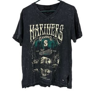 The Wild Collective Seattle Mariners MLB Distressed Graphic Cotton Tee Size S